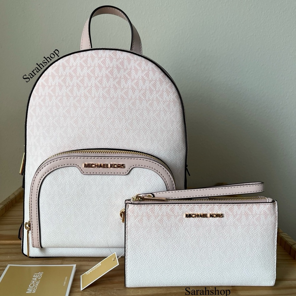 🌼Michael Kors Jaycee medium zip pocket backpack Set - Picture 2 of 16